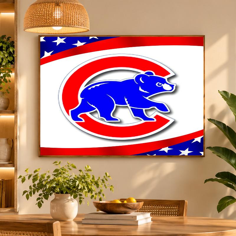 5D Diamond Painting Chicago Cubs DIY Full Drill Diamond Art Kit Home Decoration