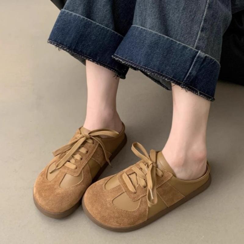 Slippers Women Summer Slides Loafers Platform Med Female Shoes Cover Toe 2025 Flat Luxury Fabric Rubber PU Rome Cotton