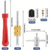 33Pcs Rust-proof Tire Valve Stem Installer Tool Set Universal Valve Removal Puller Tool  Motorcycles