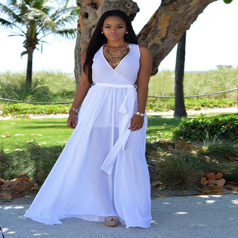 Womens Floral V-neck Sexy Long Dress Beautiful Maxi Holiday Summer Sundress