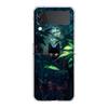 Artistic Black Cat Starry Night Phone Case For Samsung Galaxy Z Flip 3 4 5 Hard Folding Clear PC For Samsung Z Flip 6 Back Cover