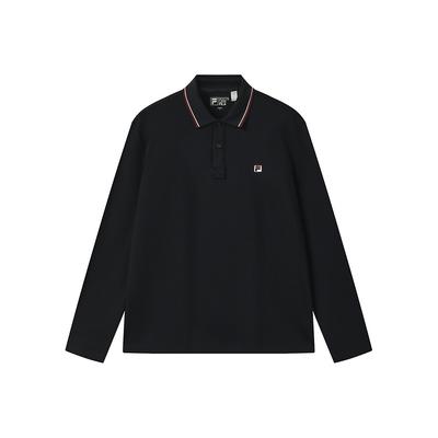 Heritage Mode Einfach Klassisch Lässig Business Alltag Vielseitig Bequem Strick Langarm Poloshirt Herren Oberteile Legendary-Blue F11M548223FNV
