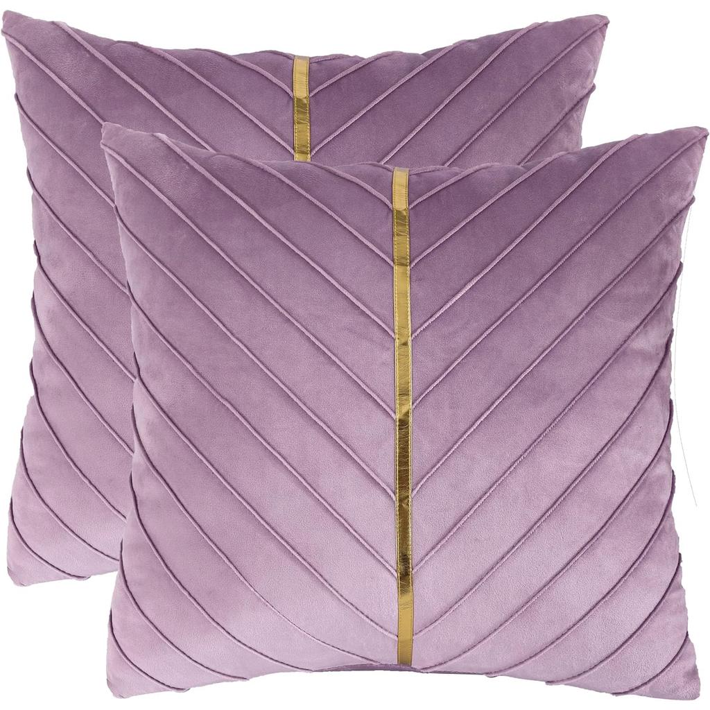 1 Pezzo Copricuscini in Velluto 45*45cm Pelle Dorata Decorativo Federa per Cuscino Divano Lusso Moderno Copricuscini Decorativi