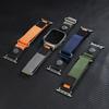 Nylon Band with Compass for Apple Watch Series 11 10 42mm / 9 8 7 41mm / SE3 SE2 SE 6 5 4 40mm / 3 2 1 38mm Adjustable Magic Tape Watch Strap