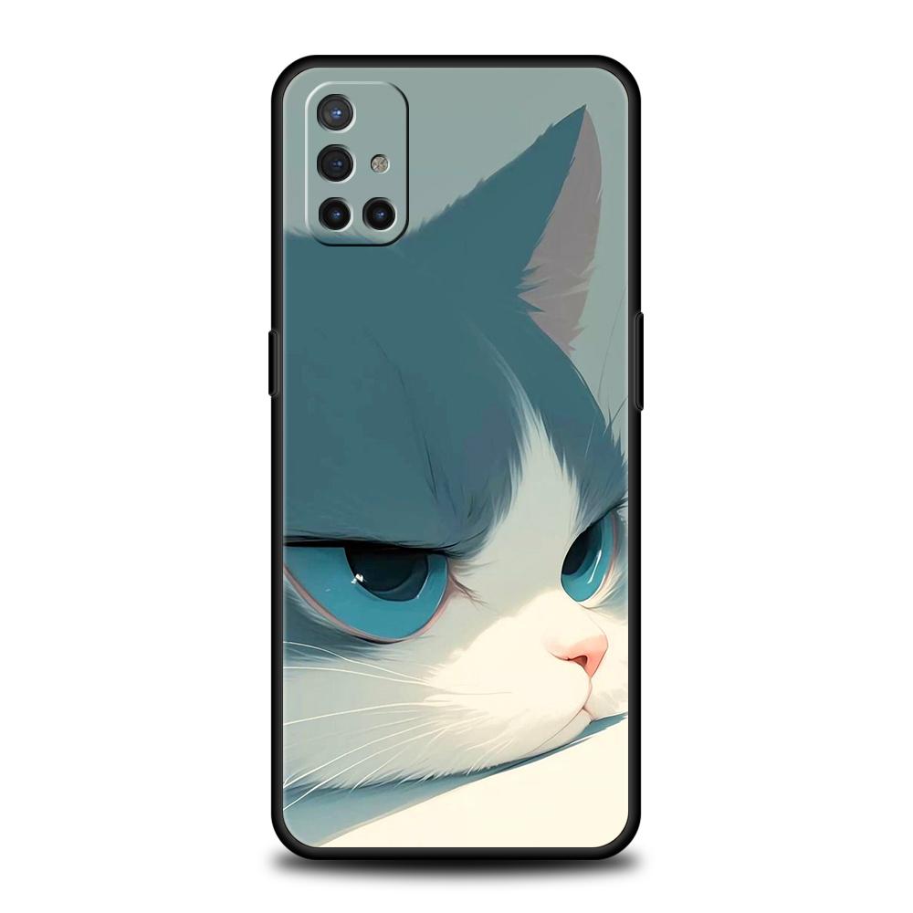Phone Case For Oneplus 13R 12R 13 12 10T 10R Nord N100 N200 N10 10 9 9R 9RT CE 2 Z Pro 5G Soft TPU Cover Cartoon Cat Fundas Bags