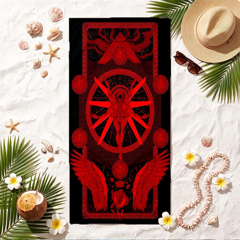 Ultrakill Soft Beach Towel Stylish Beach Pool Towel for Summer Seaside Vacation Travel