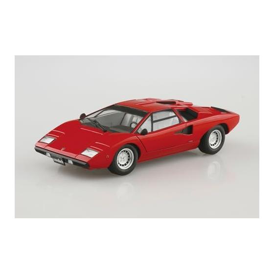 AOSHIMA TheSupercar N0.1 1/24 '74 Lamborghini Countach LP400 Plastic Color-coded Plastic Model