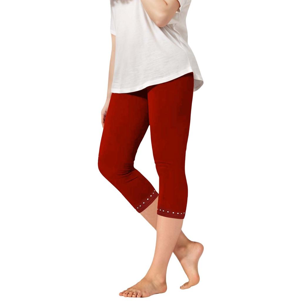 Kinder Modische Einfarbige Niedliche Mädchen Lässige Sport Yoga Hosen Cropped Hosen Leggings