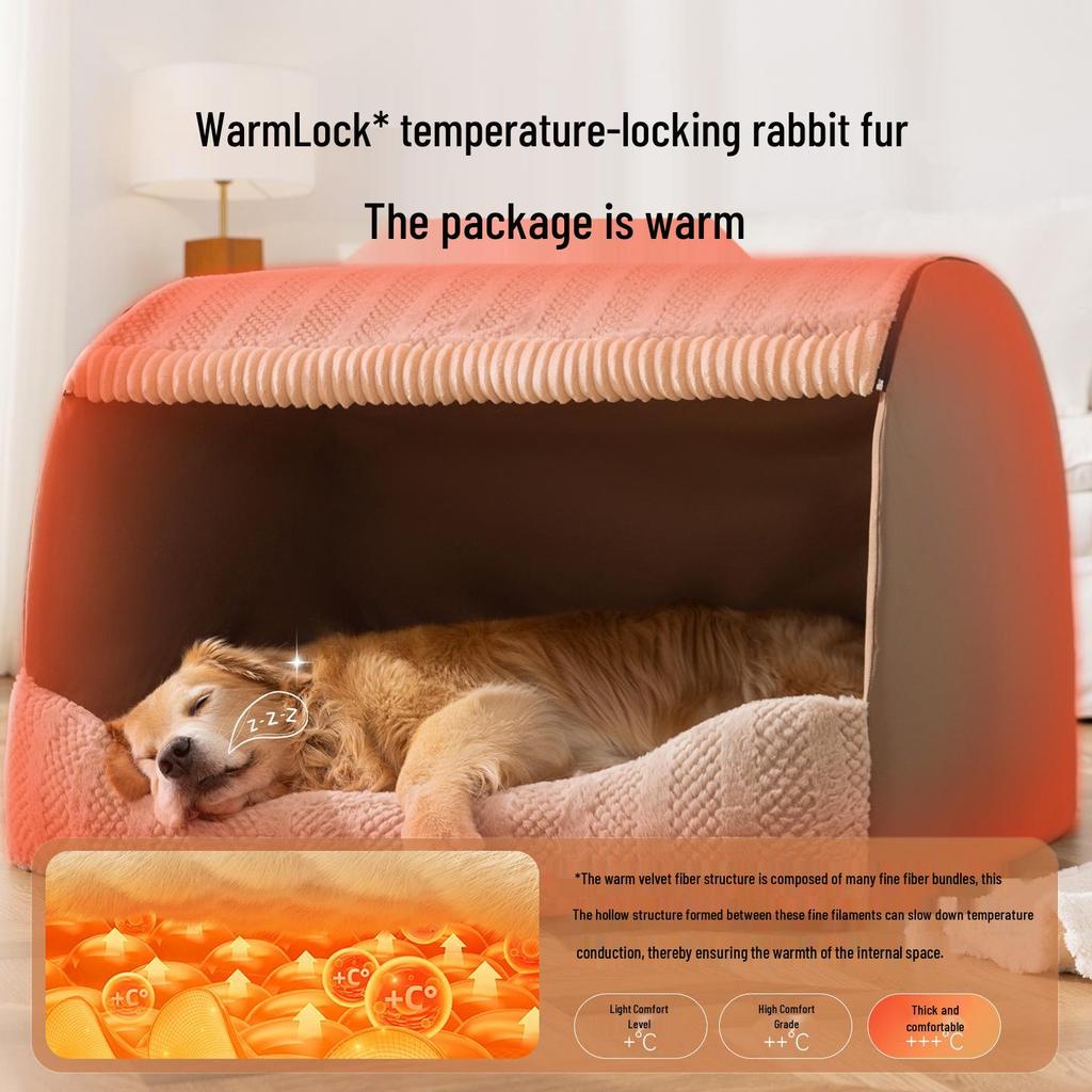 Autumn & Winter Deep Sleep Pet Bed for Large Dogs & Cats