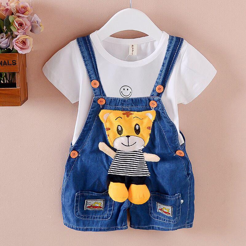 Children's Wear Children's Trousers Baby Children's Overalls Jeans Baby Summer Shorts