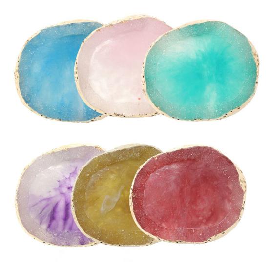 Resinový Nail Art Gel Lak Paleta Barev Displej Držák Talíř Manikúrní Nástroj