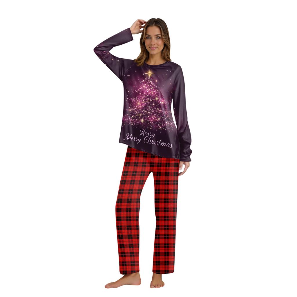 Passende Familiensets mit Weihnachtsmotiven, Langarmshirts und Hosen