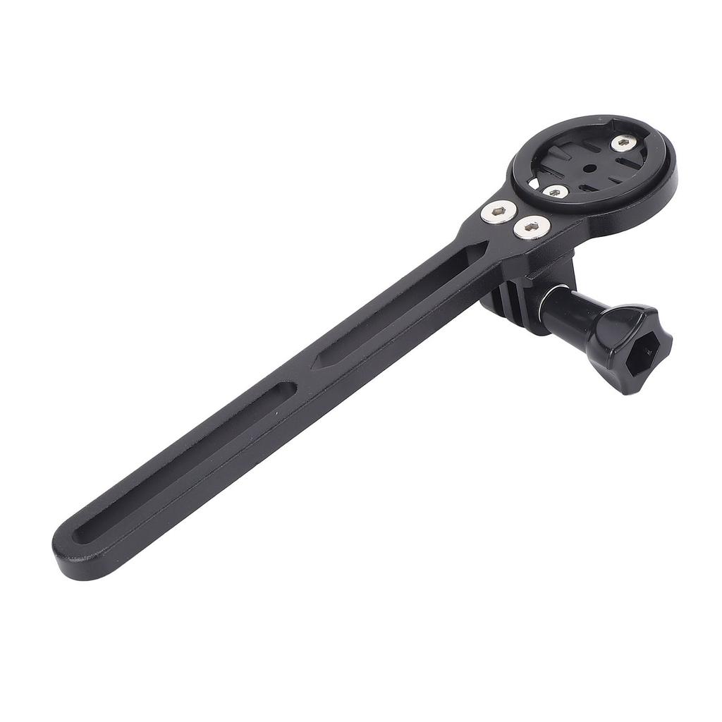 Bike Computer Mount 165mm Aluminum Alloy Front Handlebar Cycling Computer Bracket Holder with Camera