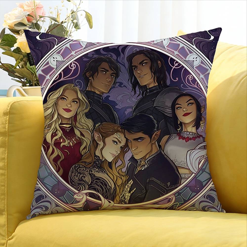 Acotar Court M-Mist And Fury Various Sizes Square Pillow Case For Car Home Bedchamber Decor
