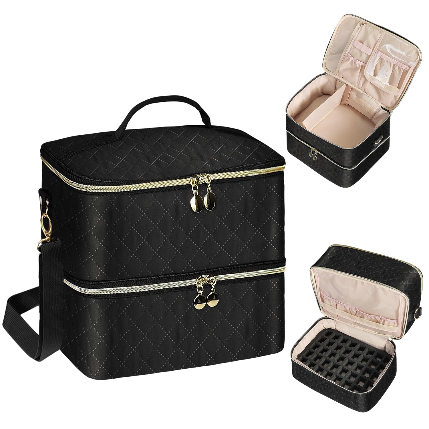 

BOHEMIABY Хранение для ногтей Коробка для ногтей для лака для ногтей и других профессиональных средств для ногтей Хранение для ногтей с прочной ручкой Коробка, Маникюр, Лампы, Аксессуары, Сумка,