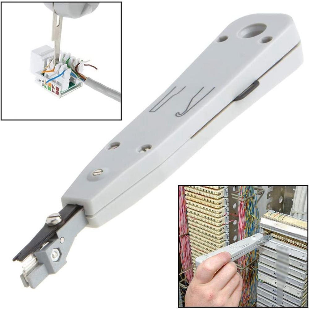 A84E-Professional Punch Down Tool IDC RJ45 RJ11 Cat5e Cat6 Network Telecom Phone Cable Socket Impact Terminal Insertion Tools