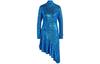 Originals Blue Version Collection Long Sleeved Dresses Women's Blue Turtleneck Moderate Mid Length HR3414