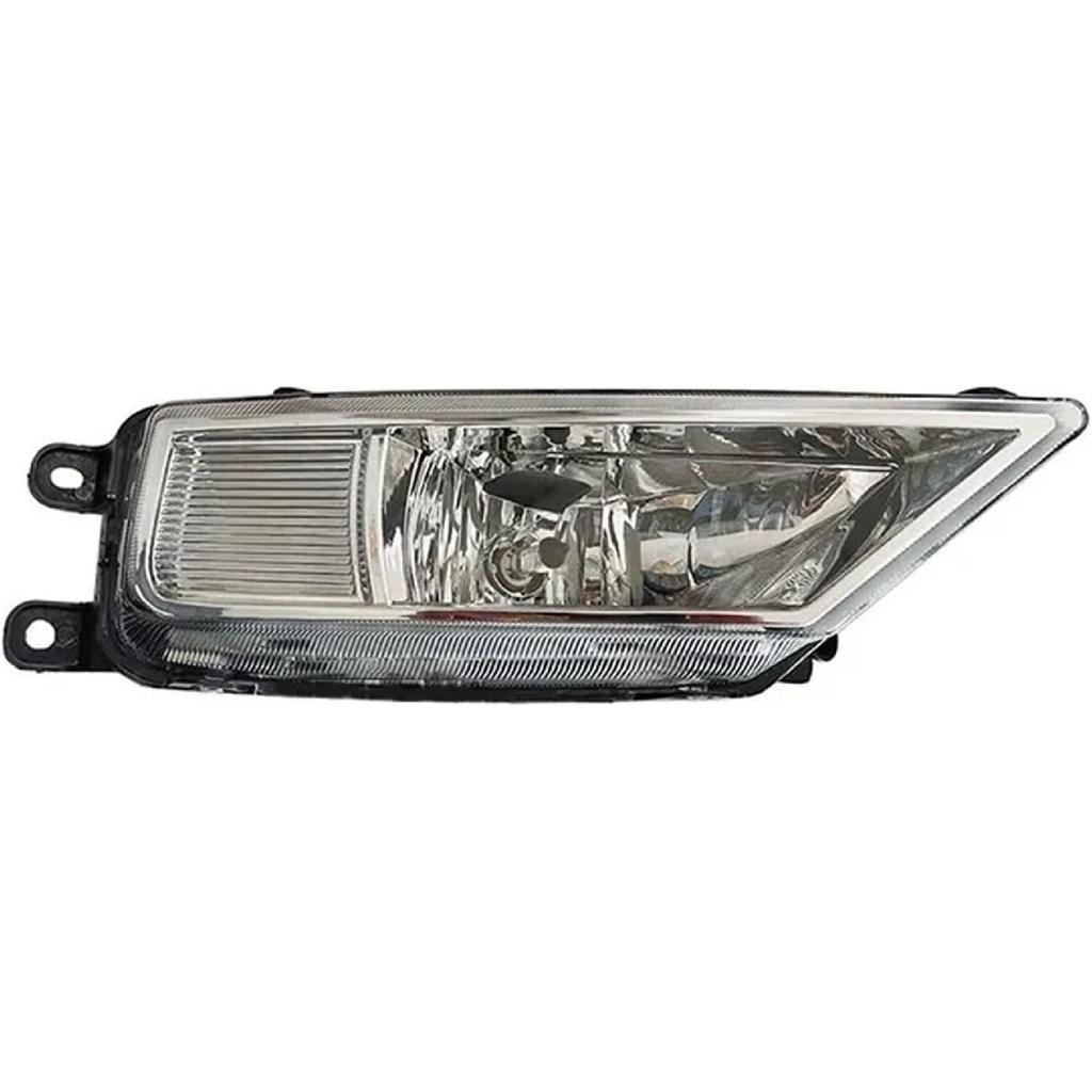 Compatible For VW Tiguan 2017 2018 2019 2020 2021 Car Front Bumper Fog Light Assembly Fog Lamp With Halogen Bulbs Left Right(Left)