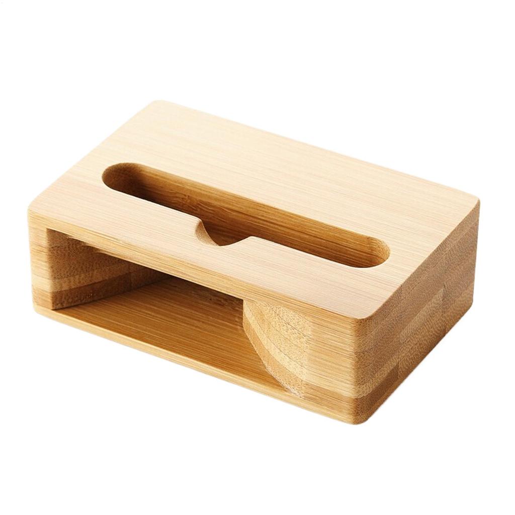 Wood Phone Speaker Amplifier Desktop Natural Wooden Cell Phone Stand Loudspeaker Dock Clear Calls Music Audio Player
