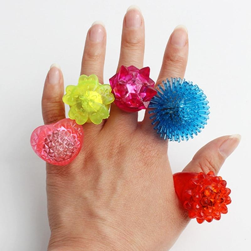 Glow Ring LED Glow In The Dark Party Stand Out At Halloween Birthdays and Concerts Household Decoration