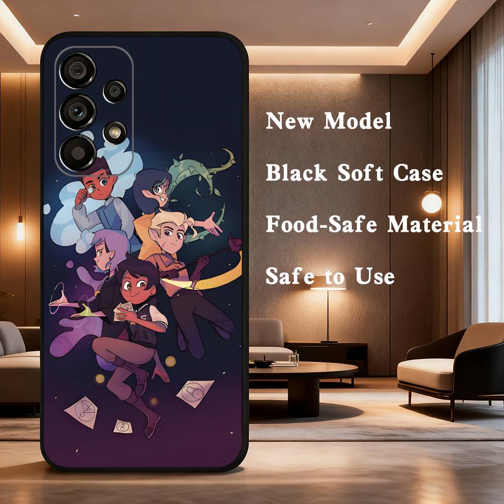 

T-The O-Owl House Hunter Phone Case For Samsung Galaxy A73,31,32,72,41,53,52,71,22,5G,Note,J7,8,9 Soft Black Silicone Cover SamsungA30