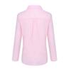 Women Shirt Lapel Long Sleeve Buttons Placket Shirt Tops with Pockets Pure Color Regular