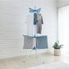 Cosmos 3-Tier Clothes Drying Stand, White & Blue