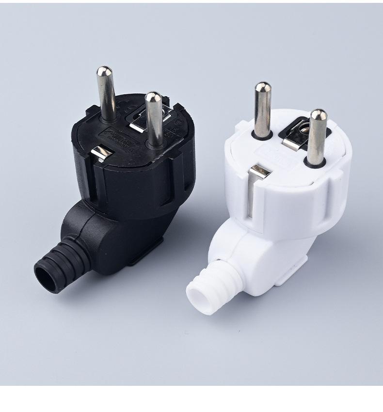 

Набор из 2 шт. Перезаряжаемый адаптер вилки ЕС 16 А – Штепсельный разъем Schuko для удлинительных кабелей питания и DIY электропроектов