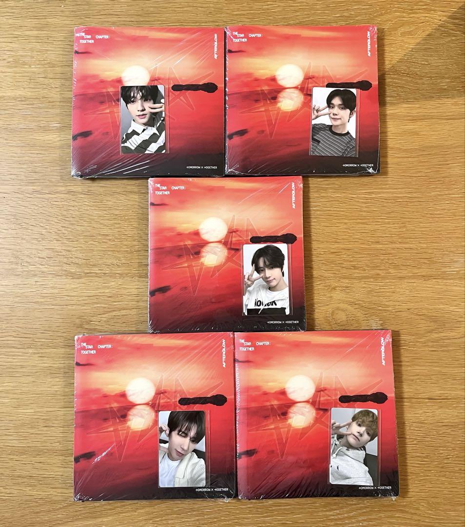 

[USED] TXT Afterglow ver. 5 types JP Lucky Drop 5-piece set
