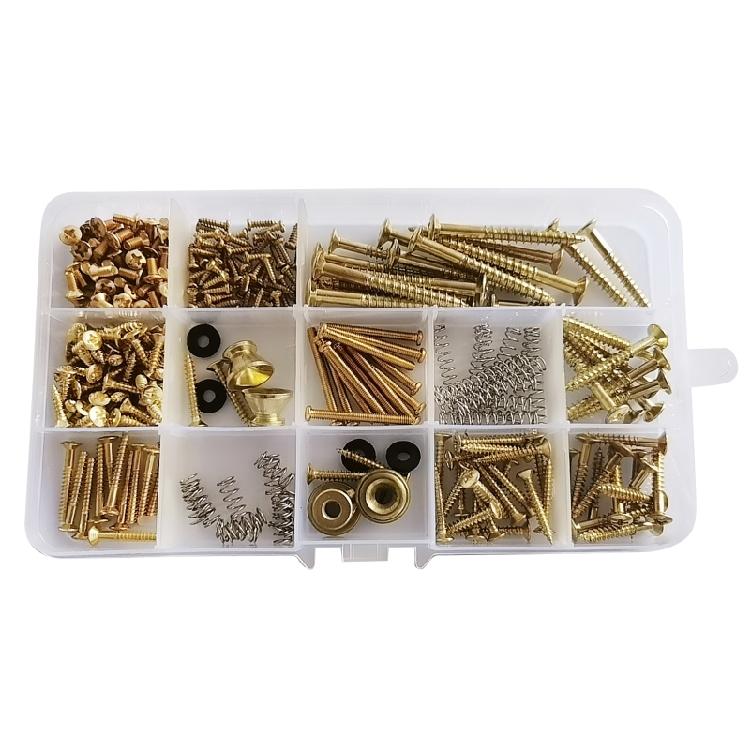 Guitar Parts Kit for Neck Plate, Pickguard, Strap End Pins, Guitar DIY Screws