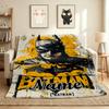 Custom Name Batman Art Flannel Blanket Throw Blanket Soft Warm Sofa Bed Home Decor Unique Gift