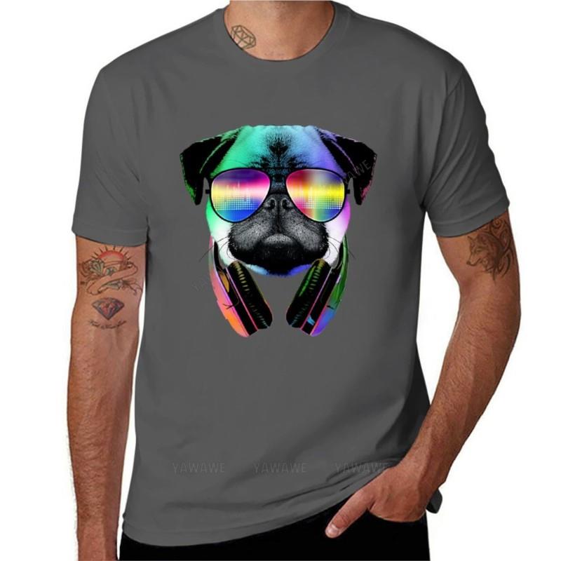Music Love Pug Tshirt Tshirt For A Boy Anime Clothes Black T Shirt Vintage T Shirt Unisexs Graphic Tshirts Hip Hop