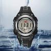 50m Waterproof Men Women Digital Watch LED Night Light Stopwatch Calendar Alarm 12Celsius24H Rubber Band Shockproof Watch