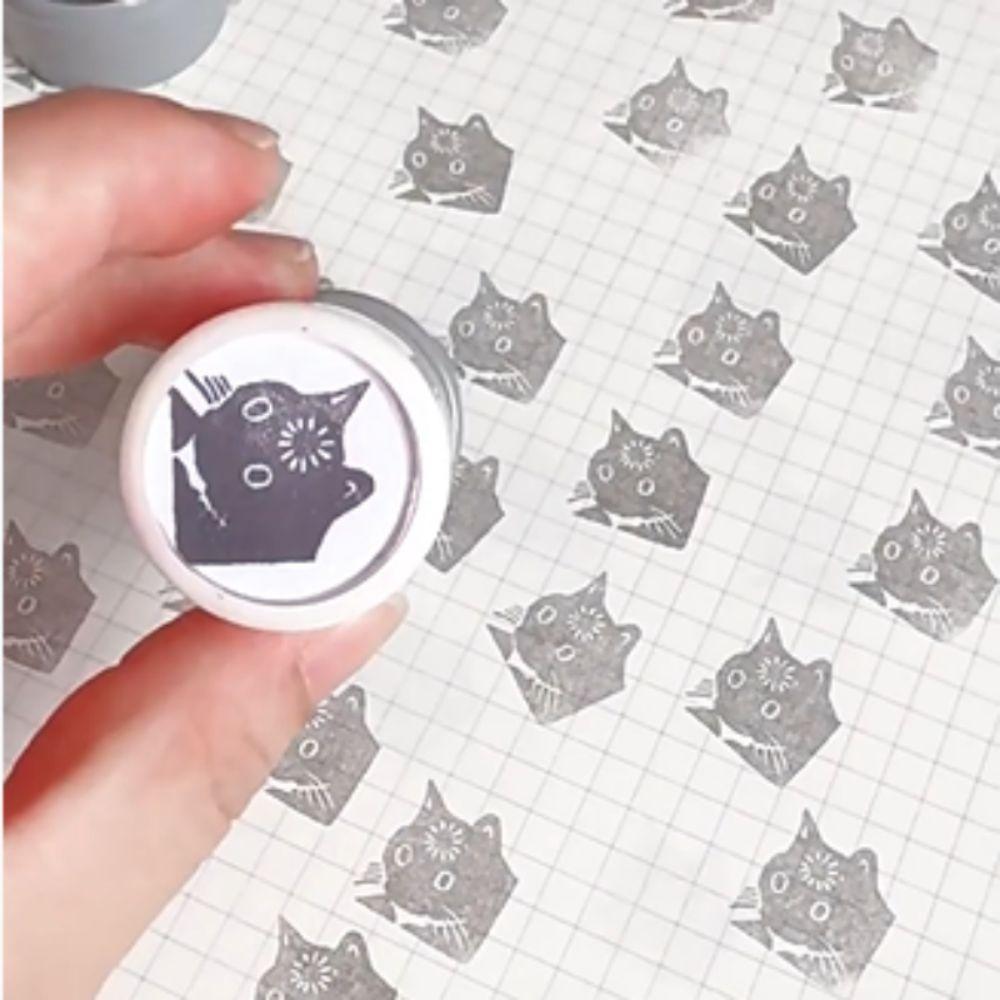 DIY Decoration Funny Kitten Seal Expression Downtime Cat Stamps  Hand Account Decoration
