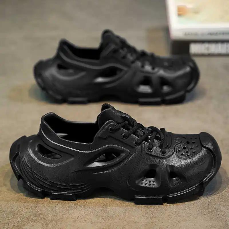 Big Sole Tied Large Size Flip Flops Slippers Casual Shoes For Men Sandals Brown Sneakers Sports Jogging Styling