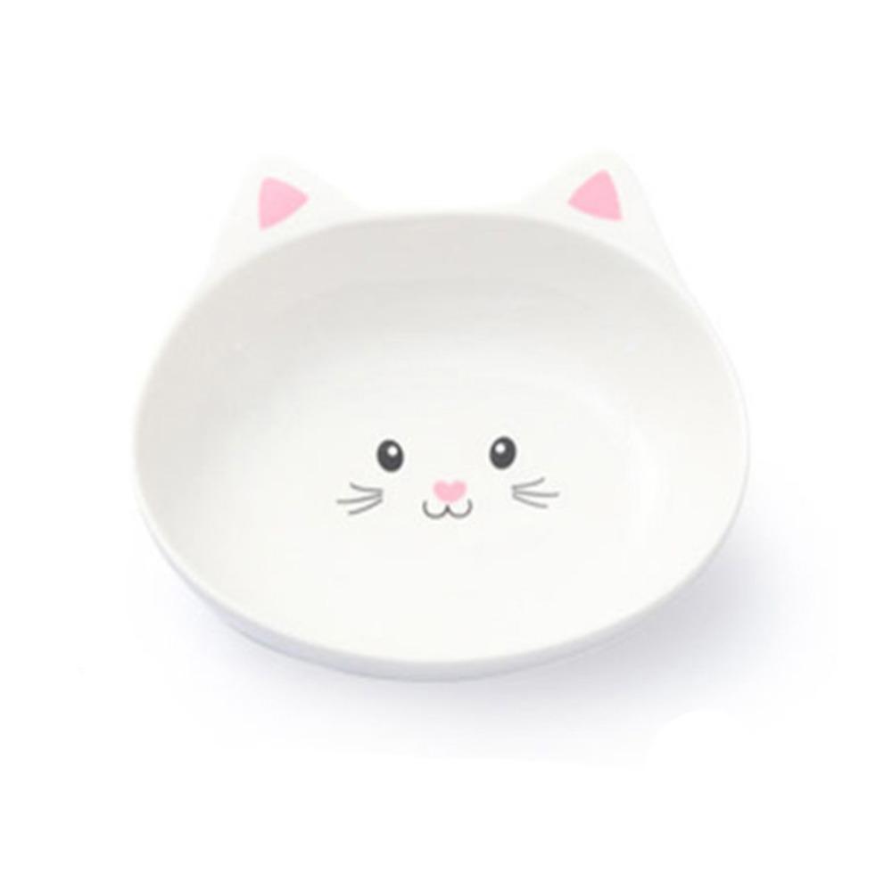 Cute Cat Bowl Ceramic Dog Food Feeding Basin Food Dispenser Cats Drinking Feeder  Kitten Puppy