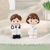DlY Doctor Garage Kit Cartoon Nurse Cake Ornaments Exquisite Doctor Nurse Model Statue  Home Decor
