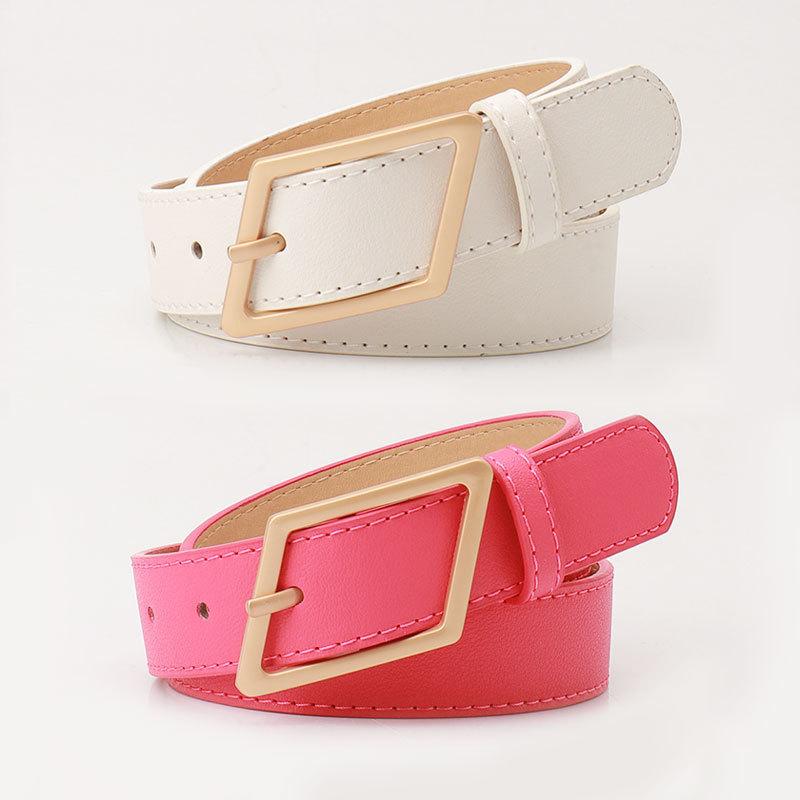 Belt Women'S Personality Alloy Pin Buckle Women'S Belt Simple Premium Belt