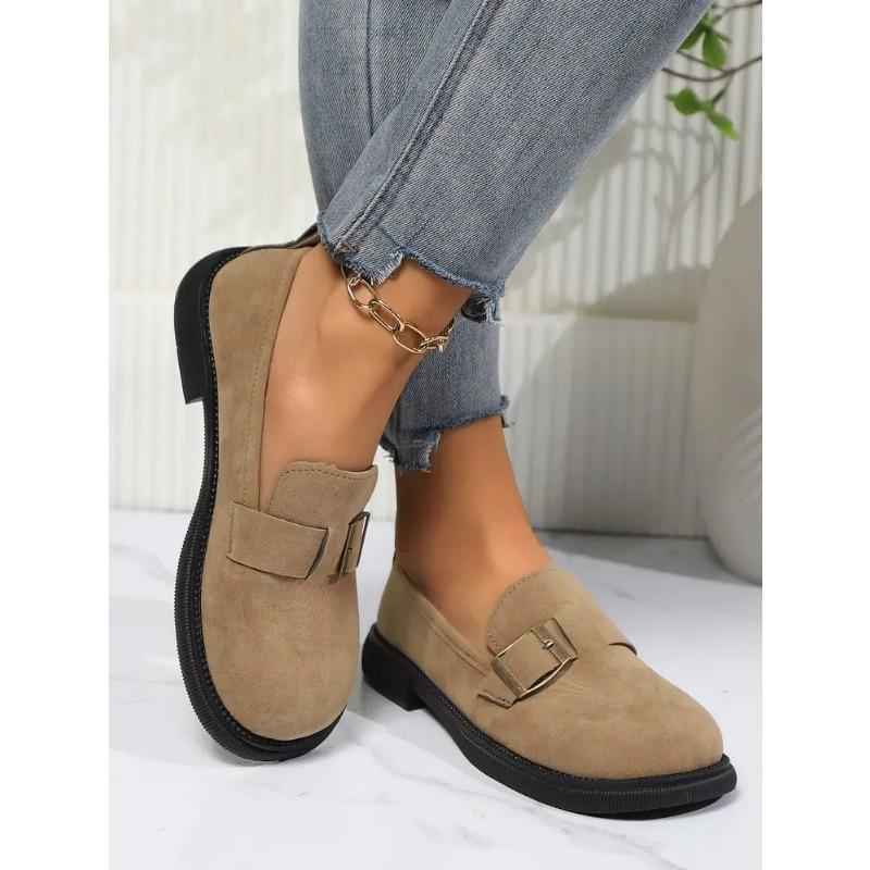 Plus Size Women Loafers Spring Autumn  Retro Shoes New Loafers Flat Non-slip with Skirt Soft Sole Single Shoes for