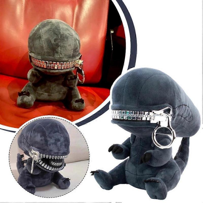 Zippermouth Xenomorph Plush Toy Cartoon Plush Dolls Soft Stuffed Plush Toys