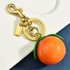 Women's Fruit Key Chains, Fashionable and Creative Lemon and Orange Slice Bag Pendants, Keychains