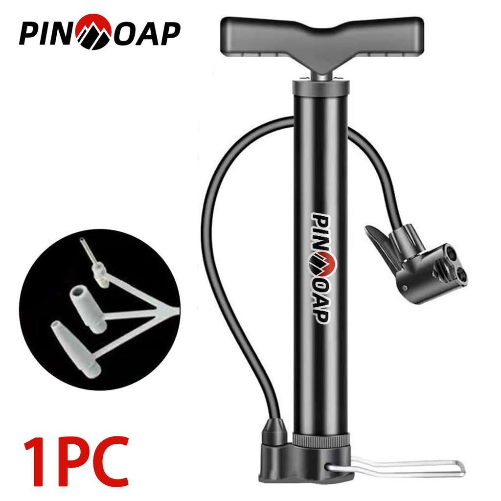Manual Bicycle Tire Air Pump Bicycle Pump Suitable For Road And Mountain Bikes Portable Ground Pump Presta Valve Adapter