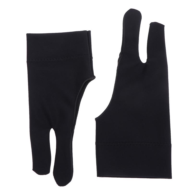 1Pc Artist Glove 2-Fingers Drawing Graphic Tablet Smudge Anti-Fouling Gloves