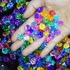 Acrylic Diamond Crystal Ice Rock Stones Vase Gems Confetti Table Scatter Beads Wedding Party Home Decor 100pcs 19 Color 11x14MM