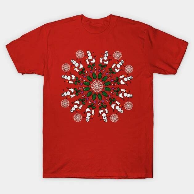 CHRISTMAS MANDALA Made in Australia T-Shirt S