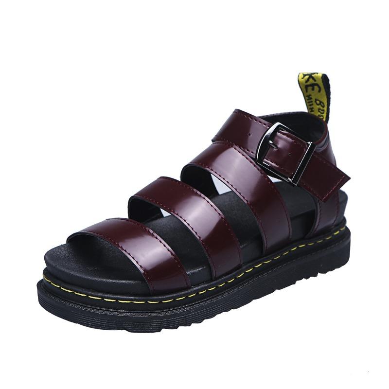 Women's Plus Size New Summer Chunky Sole Open Toe Fashion Beach Roman Sandals European American Style