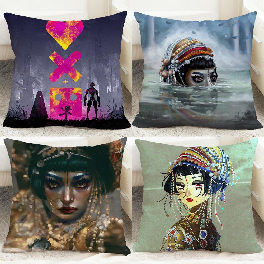 Love Death & Robots Cushion Cover Comfortable Reversible Pillow Cover Ideal for Car Sofa Bedroom & Beyond