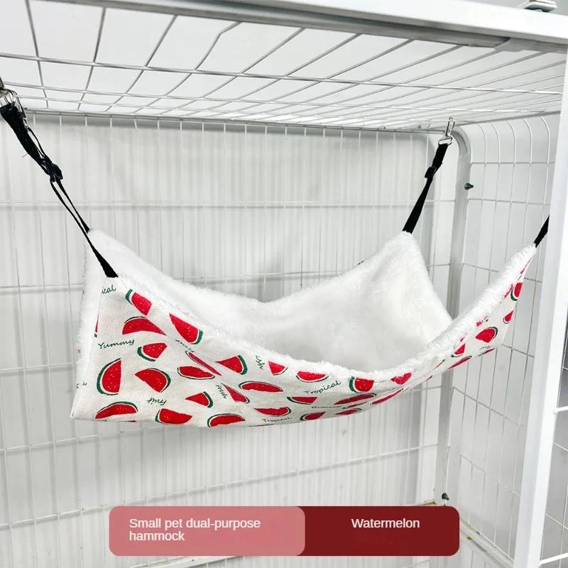 Pet Cat Nest Cat Hammock Iron Cage Breathable Double-Sided Available Hanging Pet Supplies Cat Sleeping Bag