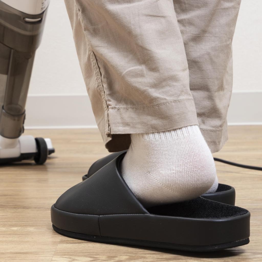 Okamura Foot Comfort Made in Snug Comfortable Slippers, Color, 30cm, Black, HECE6907BK, Japan, Fit,