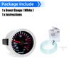 Universal 2" 52mm Turbo Boost Gauge -30~30PSI Smoke Lens 12V Petrol Racing Car Boost Pressure Indicator Meter Auto Boost Meter